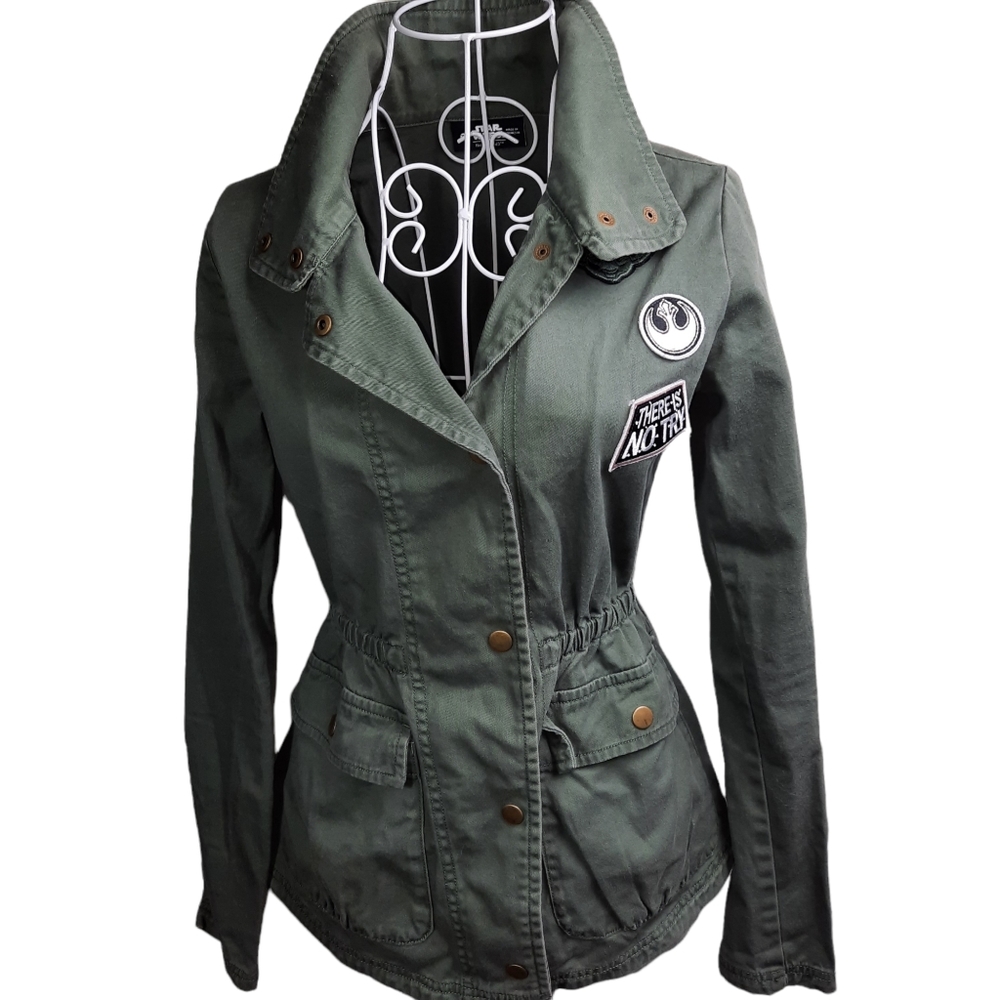 Star Wars Her Universe Military Field Jacket Green SZ XS JR